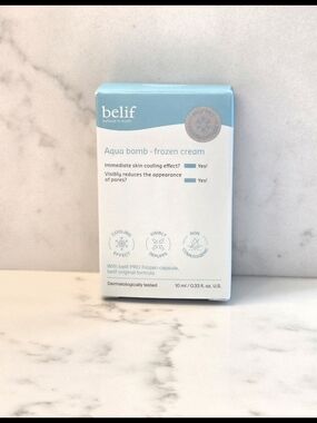 Belif Aqua Bomb Frozen Cream 10ml /.33oz - NEW IN BOX